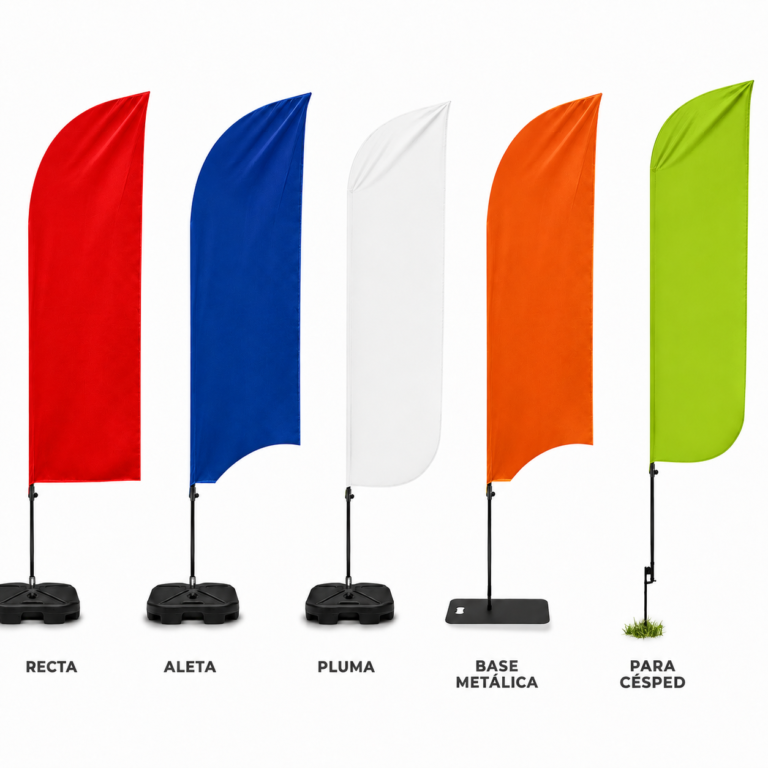 bandera pluma